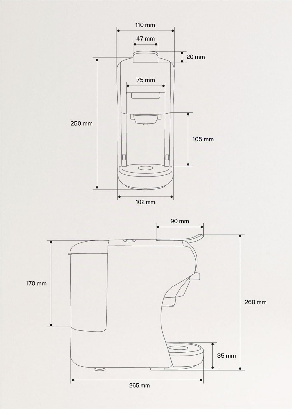 CREATE POT 3-in-1 Coffee Machine OFF WHITE