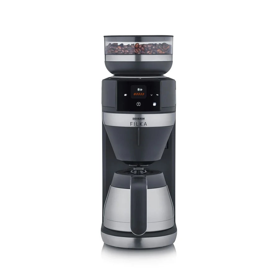 Severin Filka Fully Automatic Filter Coffee Maker with Grinder (Stainless)