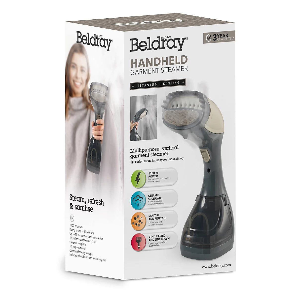 Beldray Titanium Handheld Garment Iron Steamer